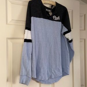 long sleeve pink shirt